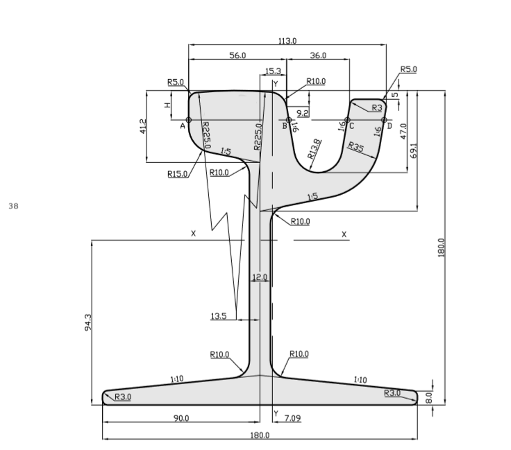 Steel Rails 60R1 EN 14811